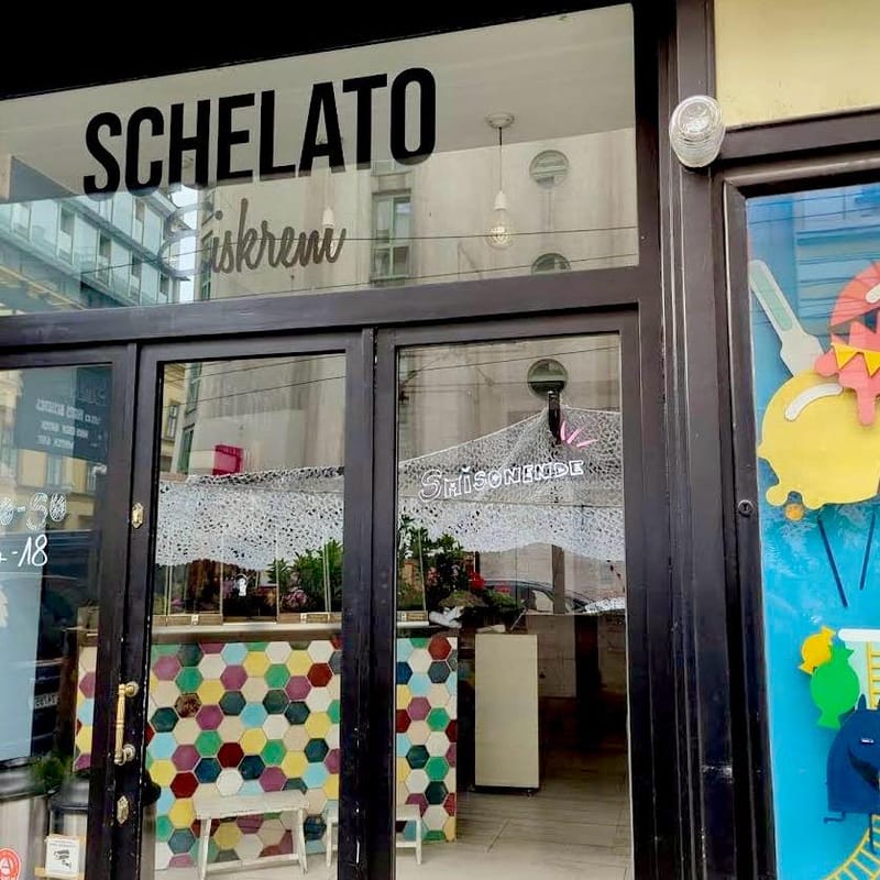 Eine hübsche Eisdiele von Schelato in Wien
